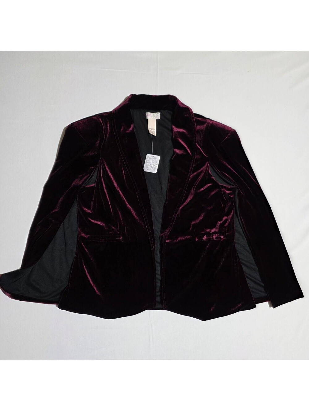 New with Tags Free People "Ever After" Velvet Cape โ Burgundy Red Rouge One Size